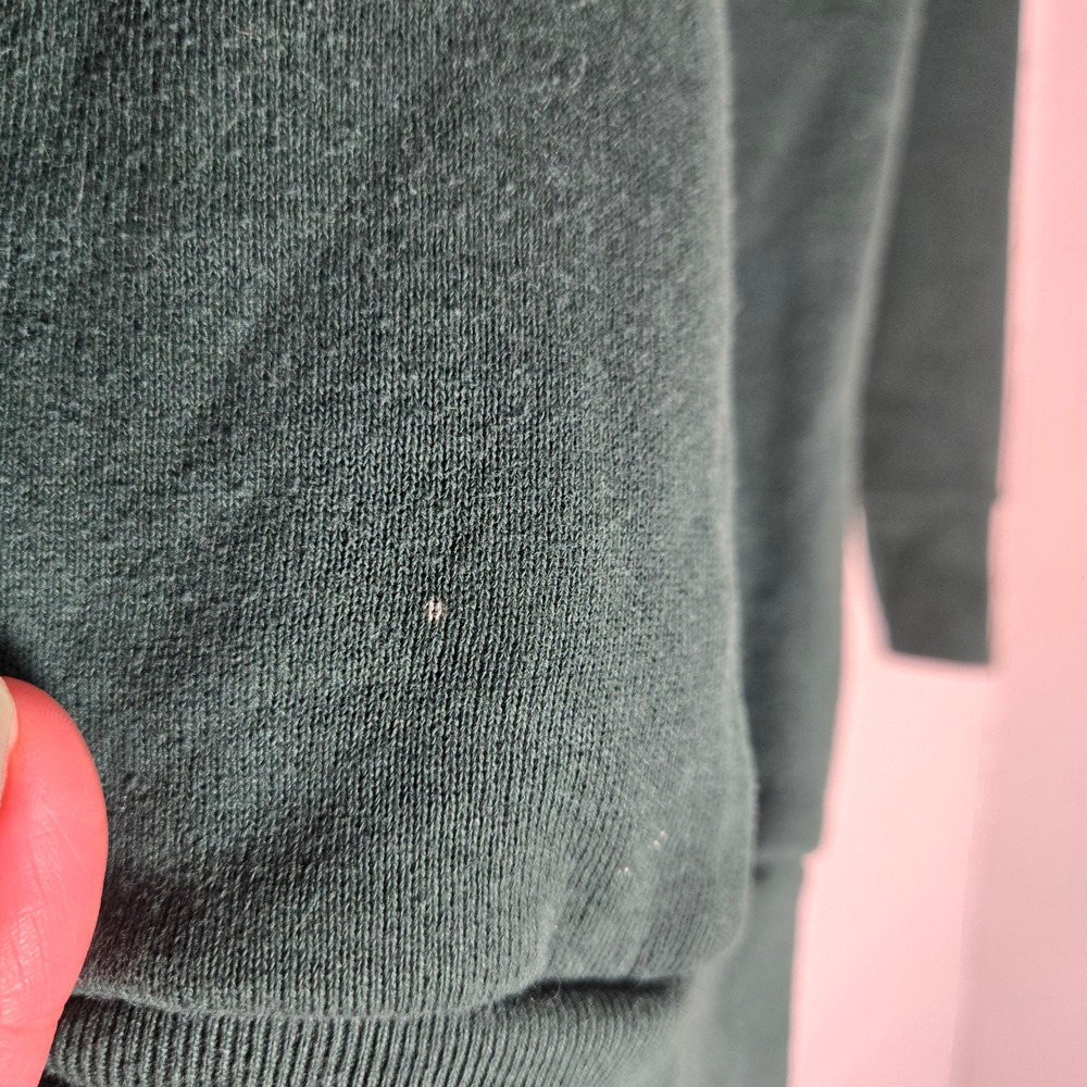 Vtg Rare Fruit of the Loom Sweatshirt Winnie The Pooh Embroidered Green Disney L - Picture 4 of 10